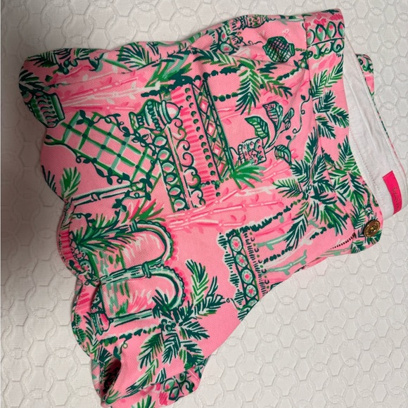 Lilly Pulitzer pink and green shorts size 6 - Picture 2 of 6